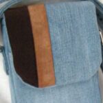 Denim Two Tone Suede Purse - Image 2