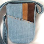Denim Two Tone Suede Purse - Image 6