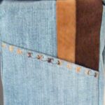 Denim Two Tone Suede Purse - Image 5