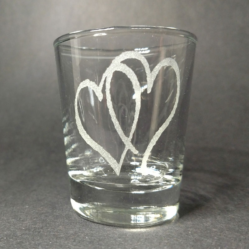 Heart Knot Shot Glass -  - Glass Etching Supplies