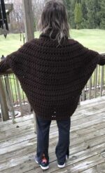 Crochet Granny Sweater Brown