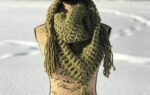 Crochet Triangle Granny Scarf