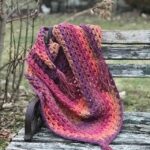 Crochet Triangle Granny Scarf