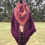 Crochet Triangle Granny Scarf