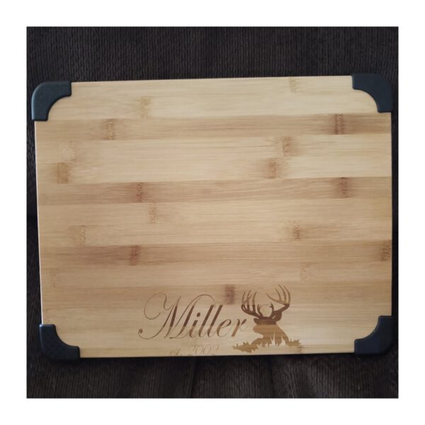 Bamboo Cutting Board Engraved Personalization