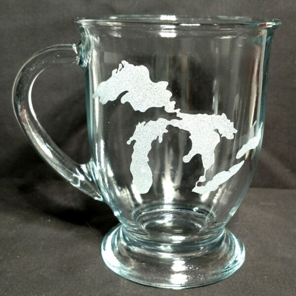 Engraved Coffee Mug Michigan Great Lakes