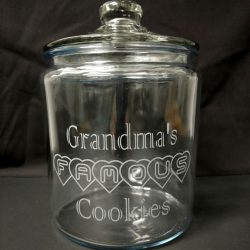 Engraved Personalized Cookie Jar