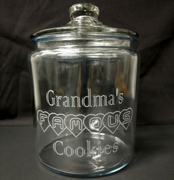 Engraved Personalized Cookie Jar