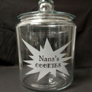 Engraved Personalized Cookie Jar