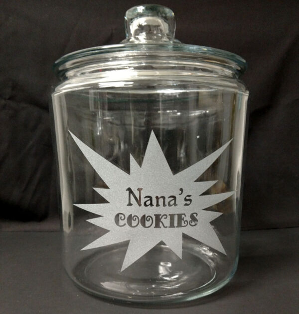 Engraved Personalized Cookie Jar