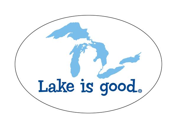 Lake Is Good Decal Great Lakes