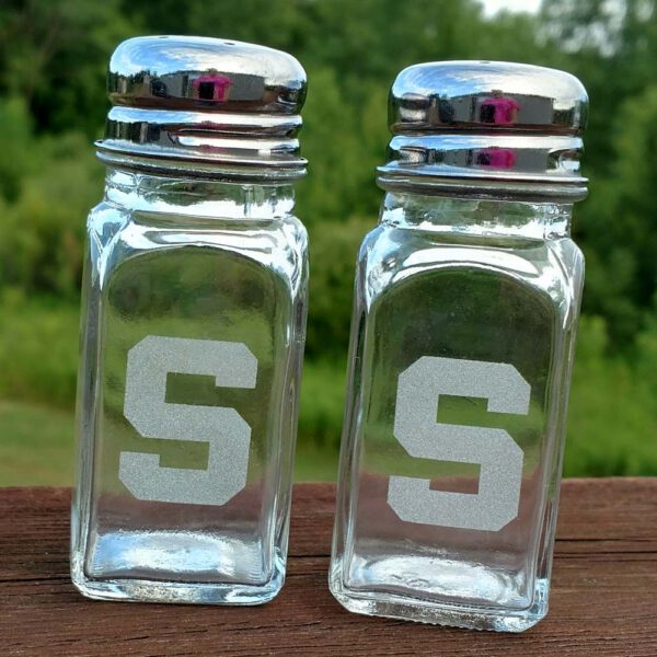 MSU Spartan Salt Pepper Shaker