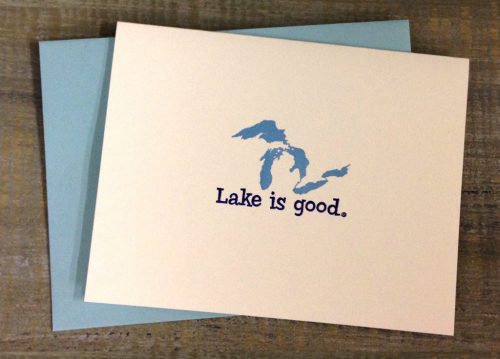 Great Lakes Lake Is Good Notecards