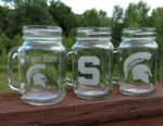 Engraved Sparty Mason Mug