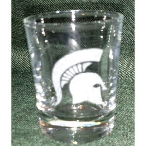 Engraved Sparty Shot Glass