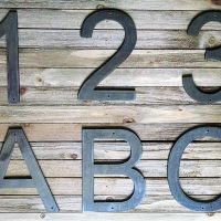 Metal Block Letters Numbers