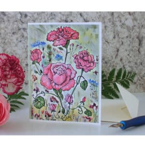 Victorian Rose Greeting Card