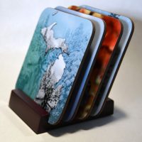 Hardboard Photo Coaster Set