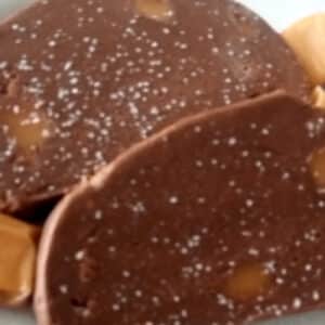 Chocolate Caramel Sea Salt Fudge