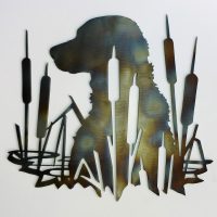 Cattails Labrador Retriever Wildlife Wall Decor