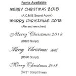 Available Fonts