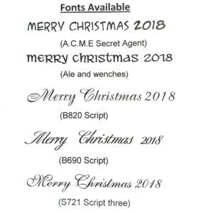 Available Fonts