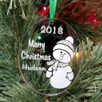 Personalized Snowman Ornament