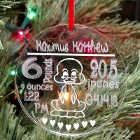 Personalized Birth Announcement Ornament
