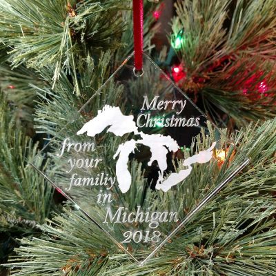 Personalized Great Lake Ornament