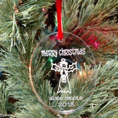 Personalized Whimsical Angel Ornament