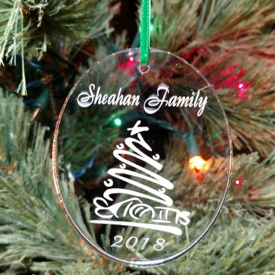 Personalized Whimsical Christmas Tree Ornament
