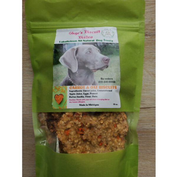Carrot & Oat Dog Biscuits Package