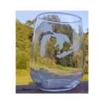 Great Lakes Michigan Stemless Glass