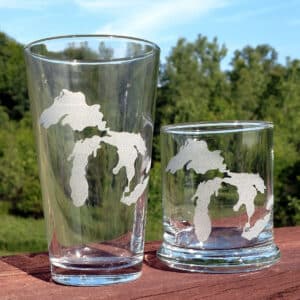 Michigan Great Lakes Glassware