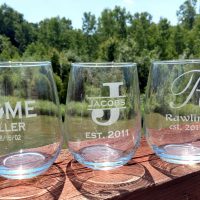 Personalized Stemless Glassware