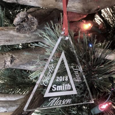Personalized Family Ornament Custom Engraved 3 Names