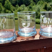 Personalized Rocks Glass