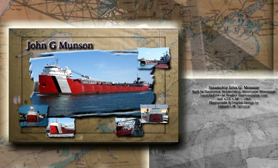 Nautical Postcard Set John G Munson Ship