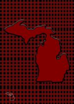 Michigan Glass Cutting Board Buffalo Plaid