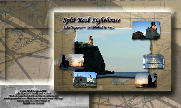 Nautical Postcard Set Split Rock Lighthouse