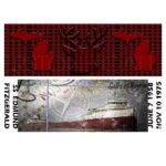 Photo Camp Mug Enameled Stainless Buffalo Plaid Michigan and Edmund Fitzgerald