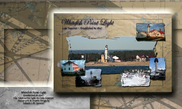 Nautical Postcard Set Whitefish Point Lighthouse Postcard