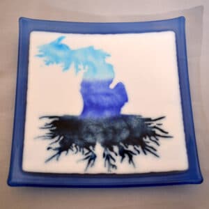 Michigan Roots Plate Blue
