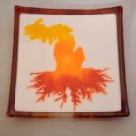 Michigan Roots Plate Sunset