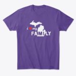 i ❤ my Michigan FAMILY Tshirt Multiple Colors - Image 2