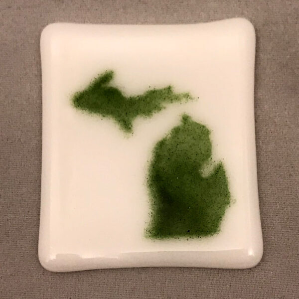 Michigan Magnet Green White