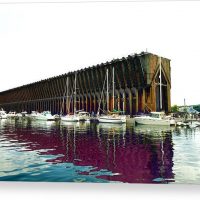 Lower Harbor Ore Dock At Marquette Michigan Canvas Print
