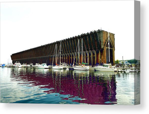 Lower Harbor Ore Dock At Marquette Michigan Canvas Print