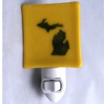 Michigan Nightlight Blue Gold