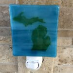 Michigan Nightlight Green Blue